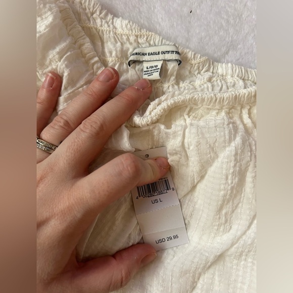 BNWT American Eagle White One Shoulder Top​ - Picture 4 of 5
